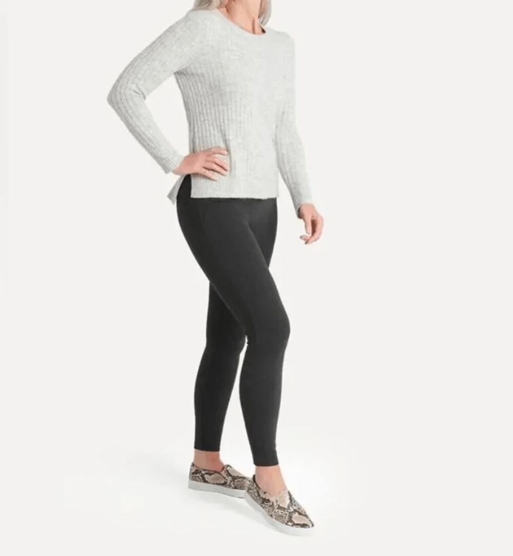 New Betabrand Charcoal Skinny Classic Dress Pant Yoga Pants Medium